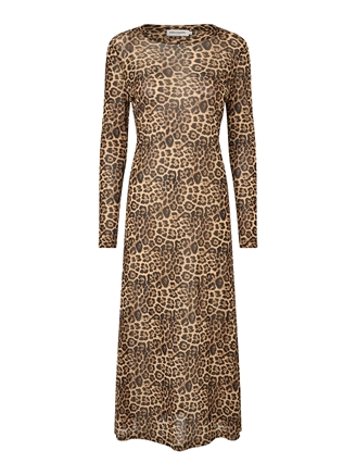 Lollys Laundry LoganLL Maxi Dress LS Leopard Print